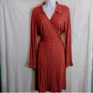 Boden Red Wrap Dress